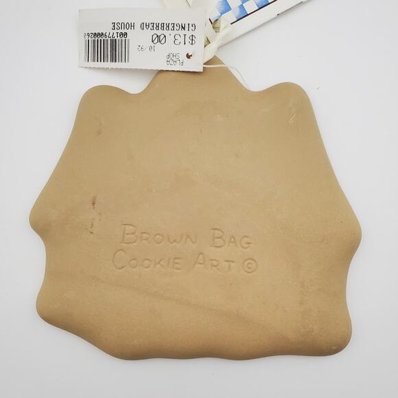 Gingerbread House Brown Bag Cookie Art Mold w/ Recipe Booklet Vintage Unused - Picture 5 of 10